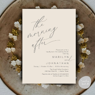Invitation Le Matin Après, Heureusement Jamais Après Brunch