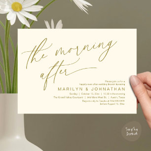 Invitation Le Matin Après, Heureusement Jamais Après Brunch