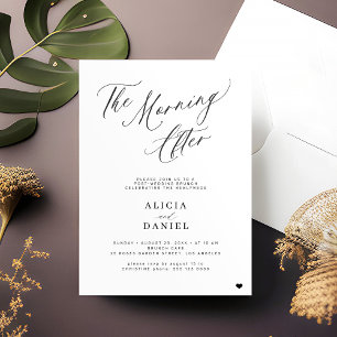 Invitation Le matin après le brunch mariage d'adieu