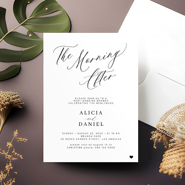 Invitation Le matin après le brunch mariage d'adieu (Créateur téléchargé)