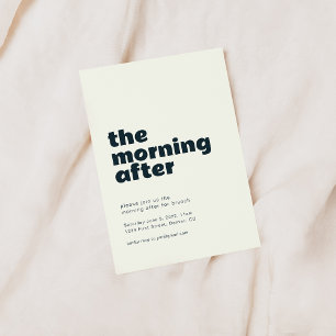 Invitation Le matin après l'invitation de Brunch Mariage