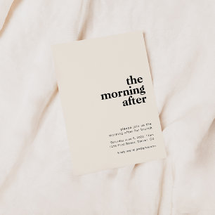 Invitation Le matin après l'invitation de Brunch Mariage