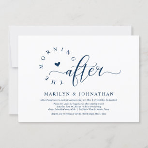 Invitation Le matin suivant, la fête du Brunch Mariage