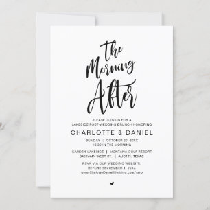 Invitation Le matin suivant, Post Mariage Brunch