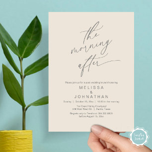 Invitation Le matin suivant, Romantic Post Mariage Brunch