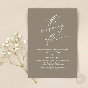 Invitation Le matin suivant, Romantic Post Mariage Brunch