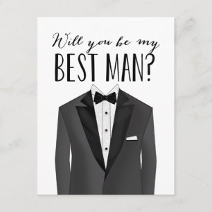 Invitation Le Meilleur homme de Tuxedo Groomsman