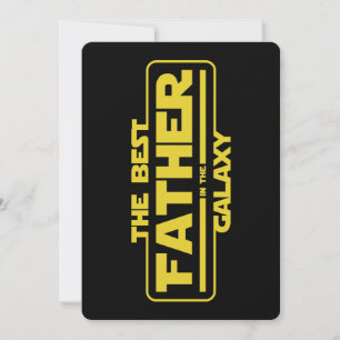 Invitation Le Meilleur Père de la Galaxie Cadeau de la Fête d