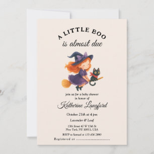 Invitation Le mignon ange sur le chemin Baby shower d'Hallowe