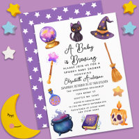 Le mignon sorcier brasse le Baby shower d'Hallowee