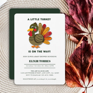 Invitation Le minimaliste Baby shower de la petite Turquie