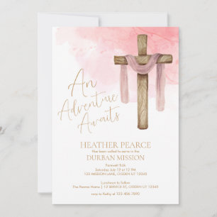 Invitation Le missionnaire du LDS s'éloigne de la fête