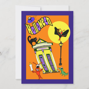 Invitation Le monstre du marais Cajun Halloween