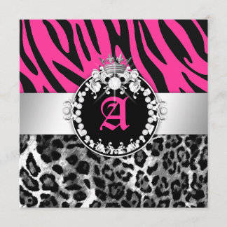 Invitation Le n de 311 de zèbre diamants de Lion Tique