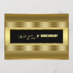 Invitation Le Noir D'Or Classique Vous Serez Mon Jr. La serva