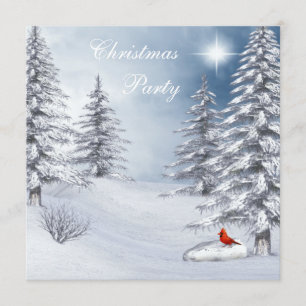 Invitation Le pays des merveilles d'hiver et la fête de Noël