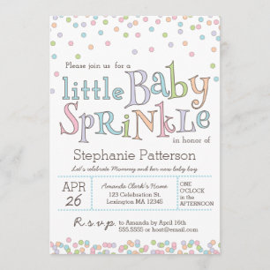 Invitation Le petit bébé arrosent l'invitation de douche de