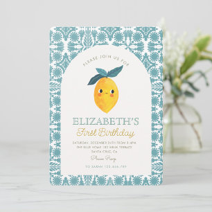 Invitation Le petit citron sucré tourne un anniversaire