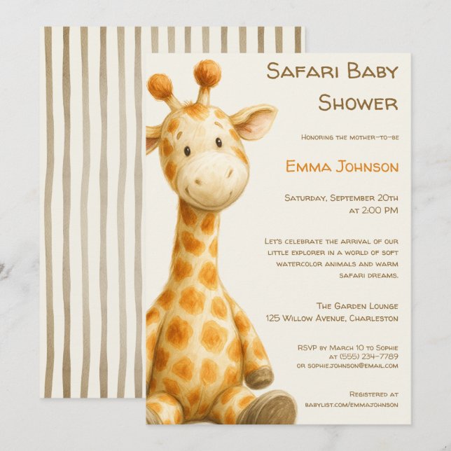 Invitation Le Petit Explorateur | Fête de Naissance des Amis  (Devant / Derrière)