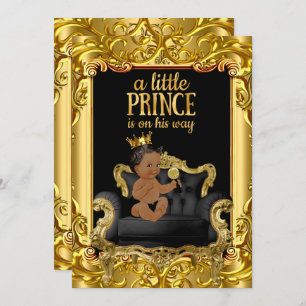 Invitation Le petit Prince sur le Baby shower du Trône Ethnic