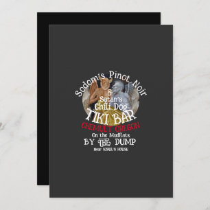 Invitation Le Pinot Noir de Sodome et le Chili Chien de Satan