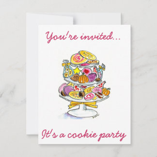 Invitation le plateau de biscuit que vous êtes invités…, il