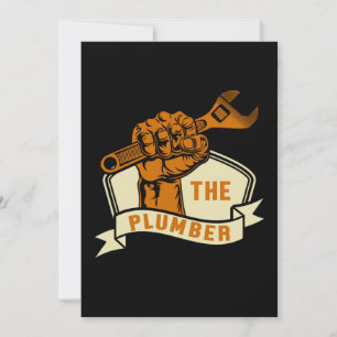 Invitation Le Plomber Plumbing Profression Craft Offre d'empl