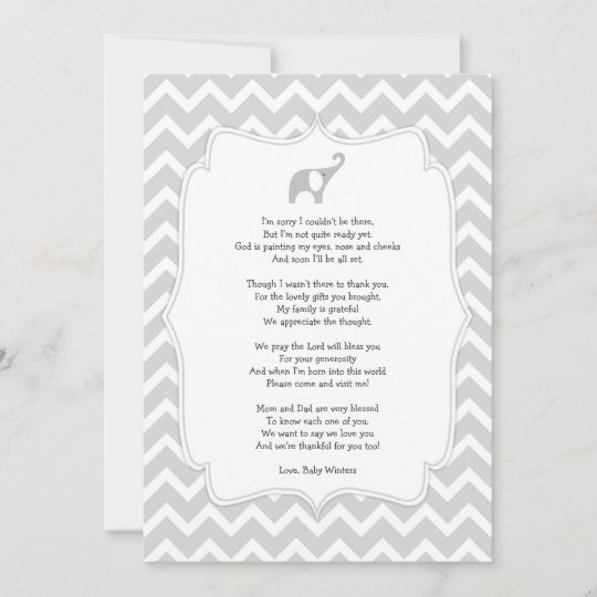 Invitation Le Poeme De Baby Shower Vous Remercient Des Notes Zazzle Fr