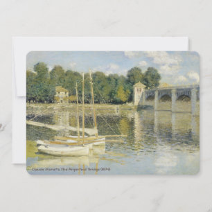 Invitation Le pont d'Argenteuil de Claude Monet (1874)
