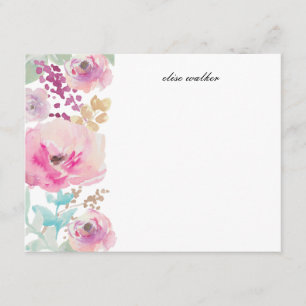 Invitation Le pourpre fleurit la papeterie personnalisée par