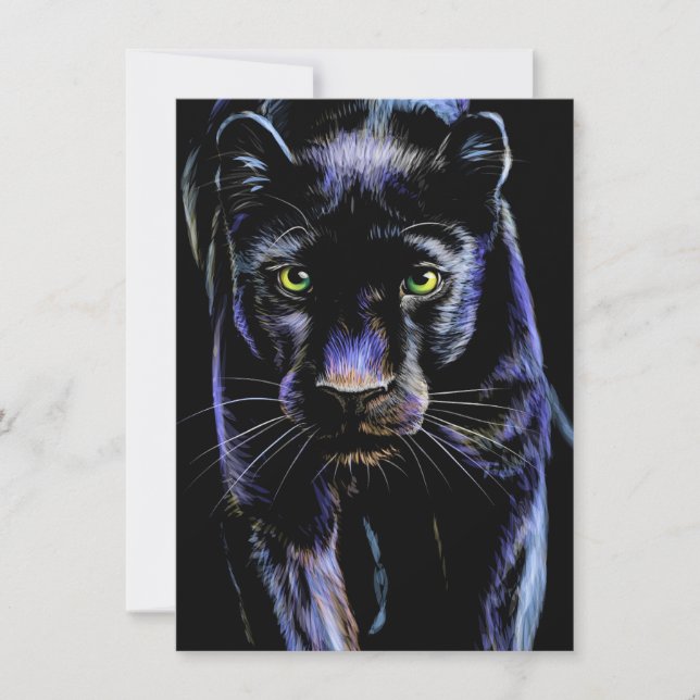 Invitation Le pouvoir de l'invitation panthère (Devant)