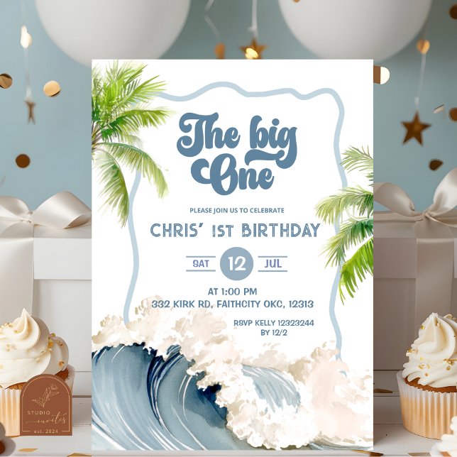 Invitation Le premier anniversaire d'été The Big One (Créateur téléchargé)