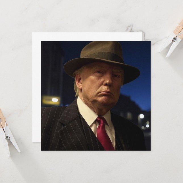 Invitation Le président américain Donald Trump parrain (Devant/Arrière en situation)