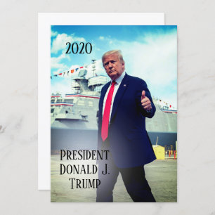 Invitation Le président Donald Trump 2020 lève le pied au nav