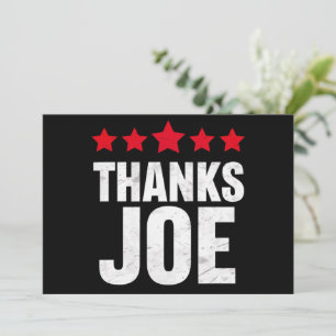 Invitation Le président Merci Merci Joe Biden remercie Joe