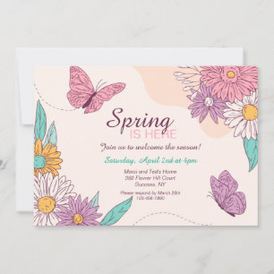 Invitation Le printemps est arrivé