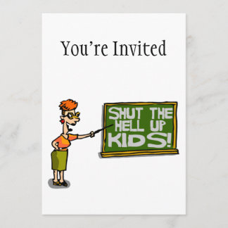 Invitation Le Professeur Dit Fermer Les Enfants