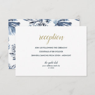 Invitation Le récif bleu   Nautical Wedding réception