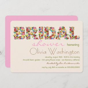 Invitation Le ressort nuptiale de couleurs fleurit