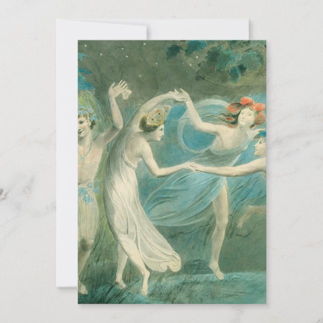 Invitation Le Rêve de William Blake (Devant)