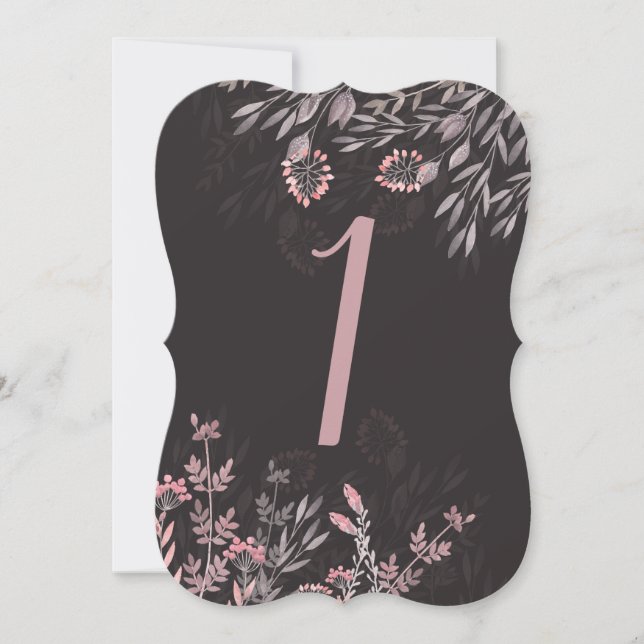 Invitation Le rêve d'une nuit d'été Table 1 double face (Devant)