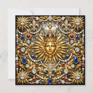 Invitation Le Roi Soleil Versailles français orné
