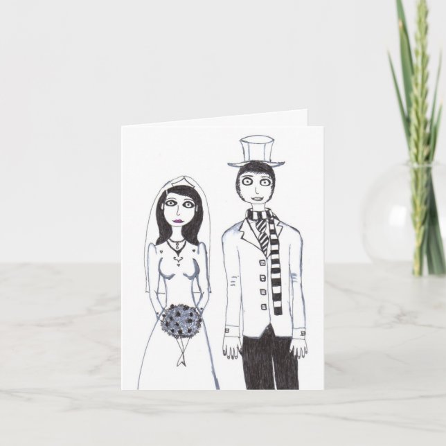 Invitation Le rsvp déplaisant de mariage (Devant)