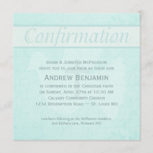 Invitation Le Saint-Esprit de confirmation a plongé avec