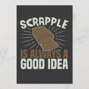 Invitation Le "scrapple" est toujours une bonne idée Amour de