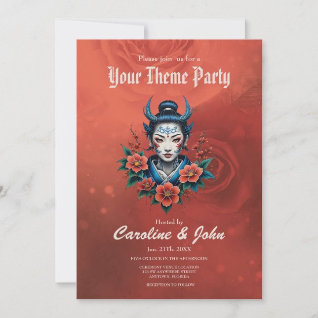 Invitation Le secret de la beauté pâle, (Devant)