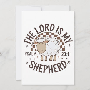 Invitation Le Seigneur est mon berger Jésus Thanksgiving
