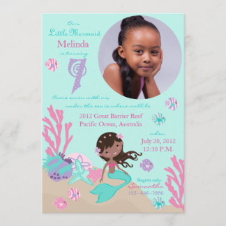 Invitation Le septième anniversaire de la Sirène africaine