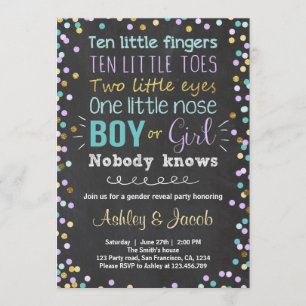 Invitation Le sexe révèle l'invitation Le garçon ou la fille