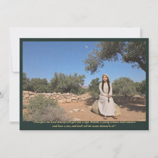 Invitation Le signe d'Emmanuel—Ésaïe 7:14 Art biblique